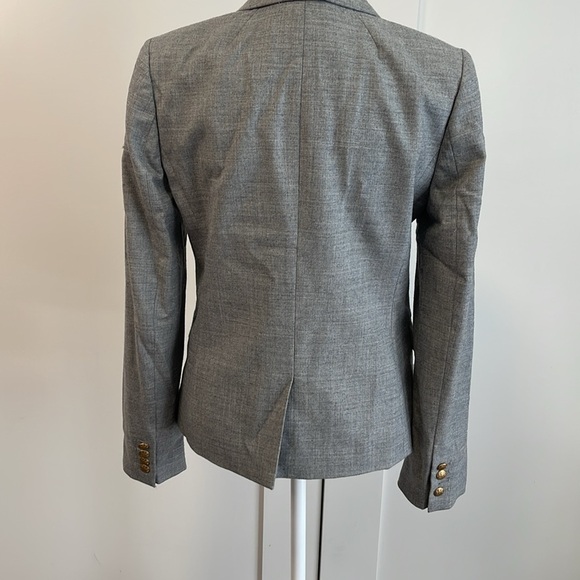 EUC J. Crew Gray Blazer with Notched Lapels and Tailored Fit - Picture 7 of 9